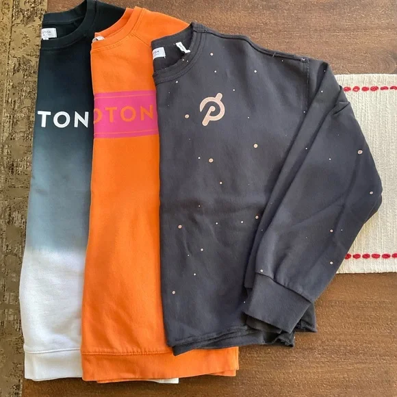 Set of 3 Peloton Sweatshirts. - Picture 1 of 10